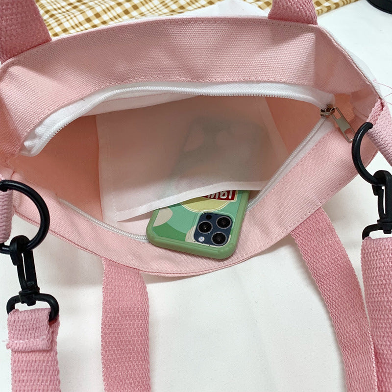 Katzen Tote Bag mit Plüsch Anhänger