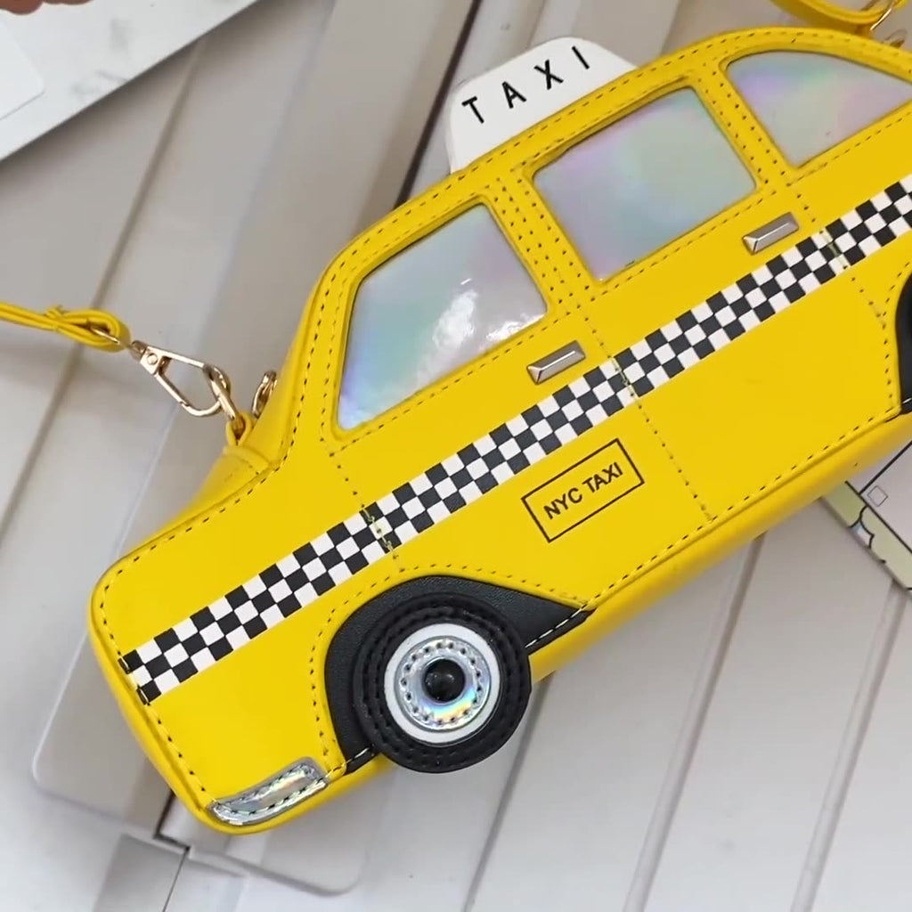 Taxi Handtasche mit Schulterkette