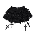 Gothic Bubble Rock mit Kreuzdetail