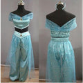 Wüstenprinzessin Cosplay Kostüm in Blau