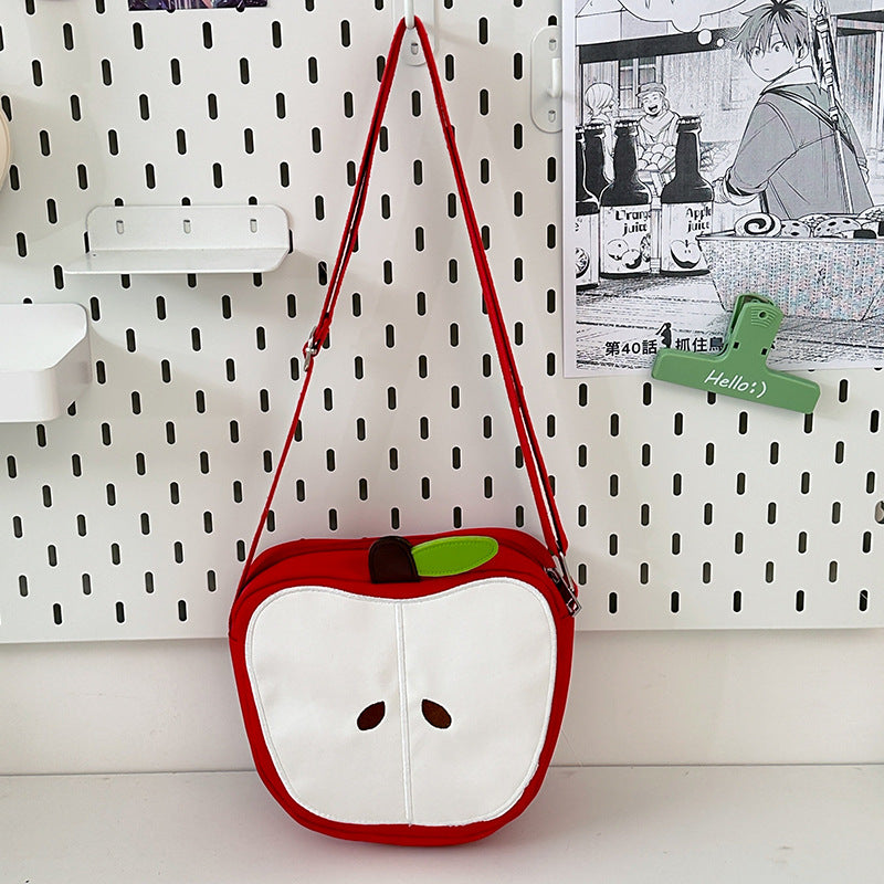 Kawaii Apfeltasche mit Anhänger