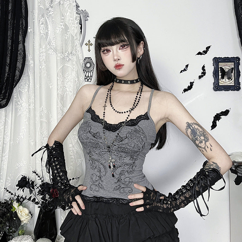 Gothic Schmetterlings Tanktop
