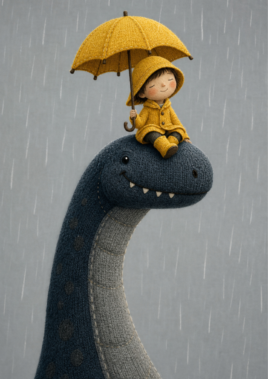 Finding Joy in the Rain - Poster Din A2