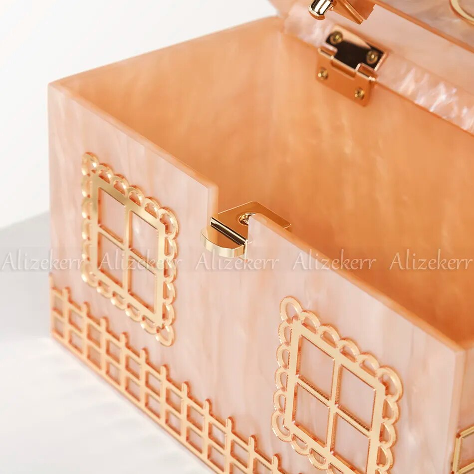Haus Handtasche aus Acryl