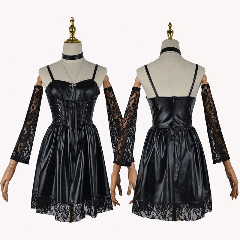 Gothic Idol Cosplay Kostüm mit Perücke