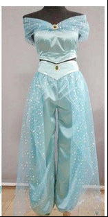 Wüstenprinzessin Cosplay Kostüm in Blau