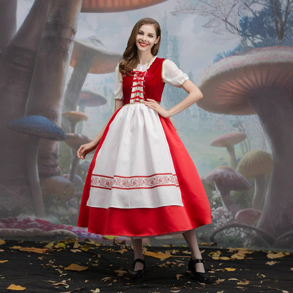 Rotkäppchen Cosplay Kostüm mit Umhang