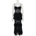 Gothic Chiffon Maxikleid