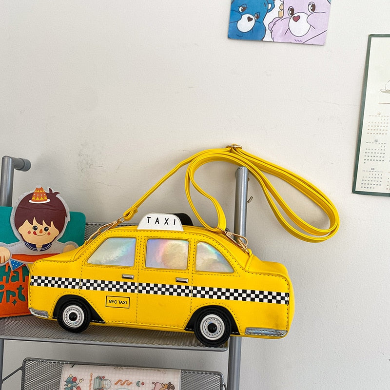 Taxi Handtasche mit Schulterkette