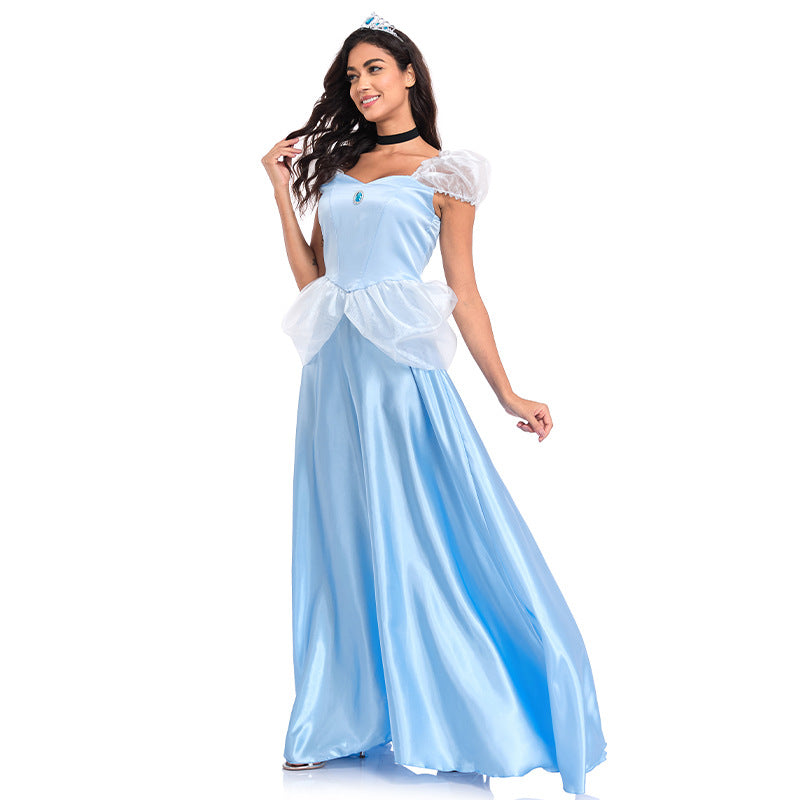 Märchenprinzessin Cosplay Kleid mit Krone