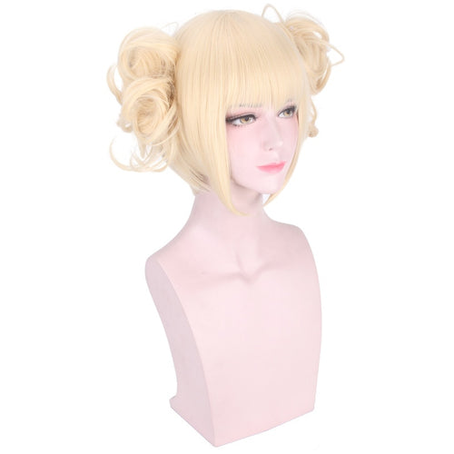 Anime Cosplay Perücke mit kurzem Schnitt, blond