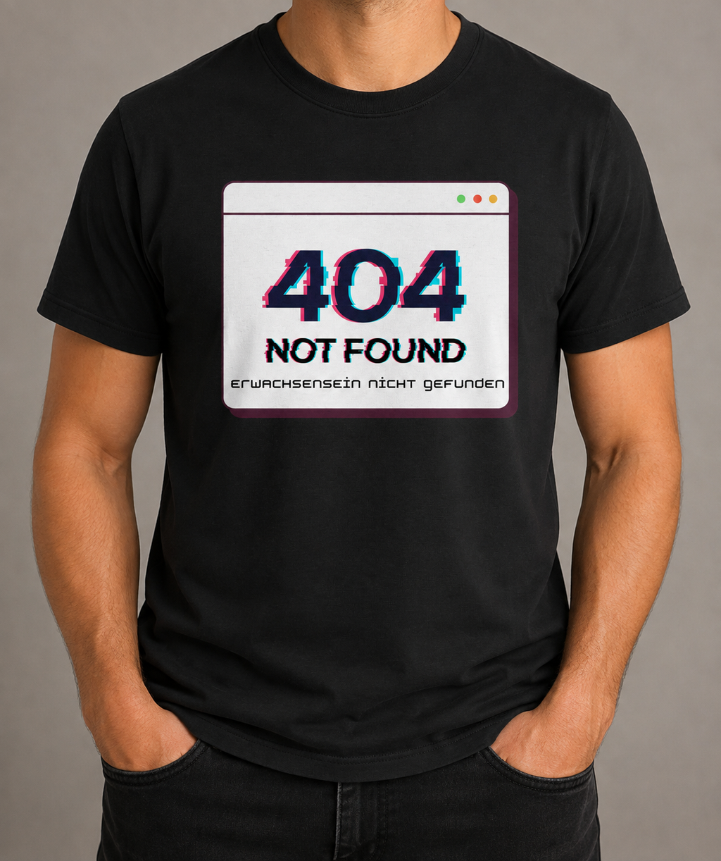 404 Not Found – Erwachsensein nicht gefunden - Heavy Cotton T-Shirt