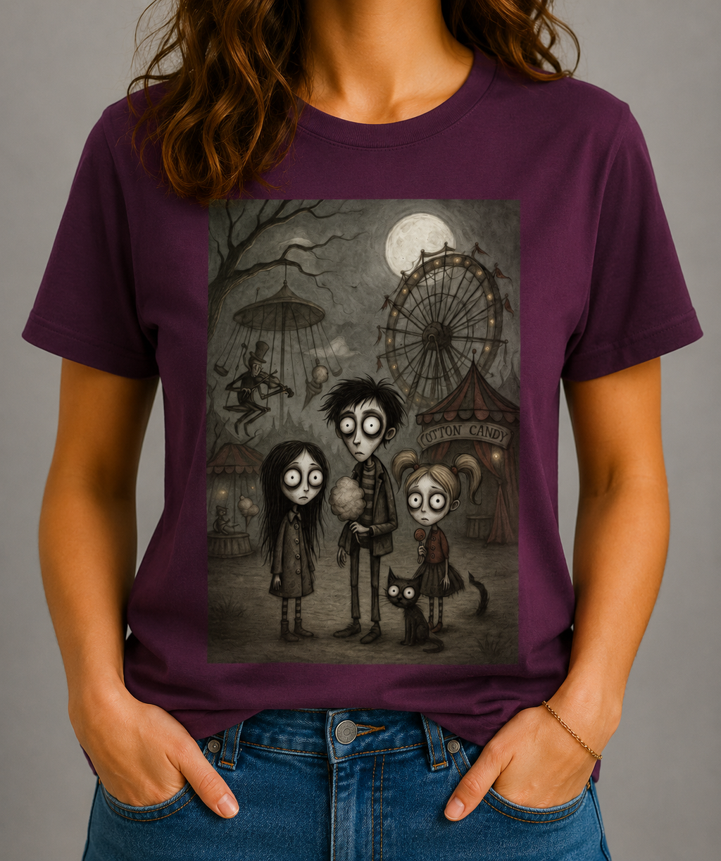 Der Mitternachtsjahrmarkt - Heavy Cotton T-Shirt