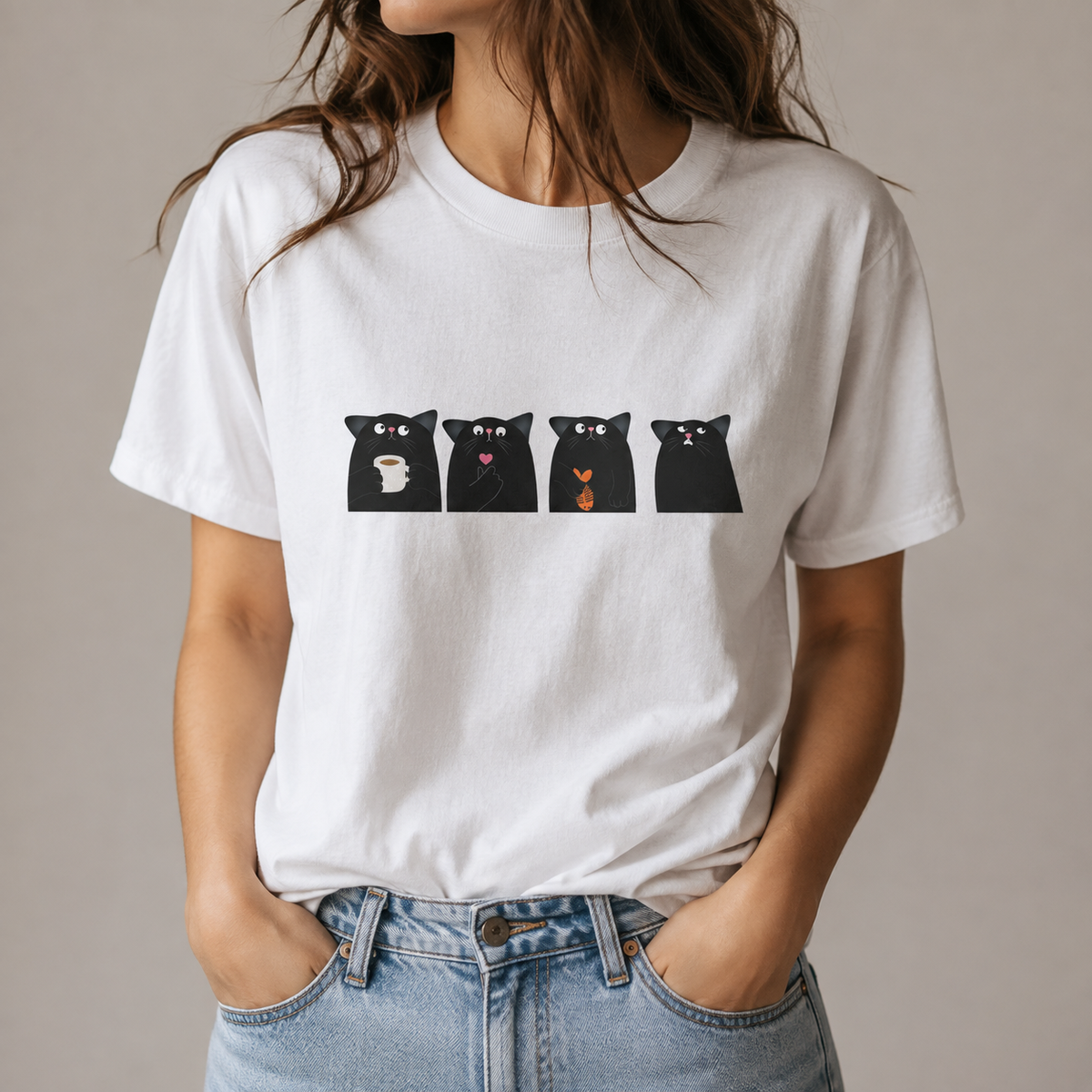 Der Rat der schwarzen Katzen - Heavy Cotton T-Shirt