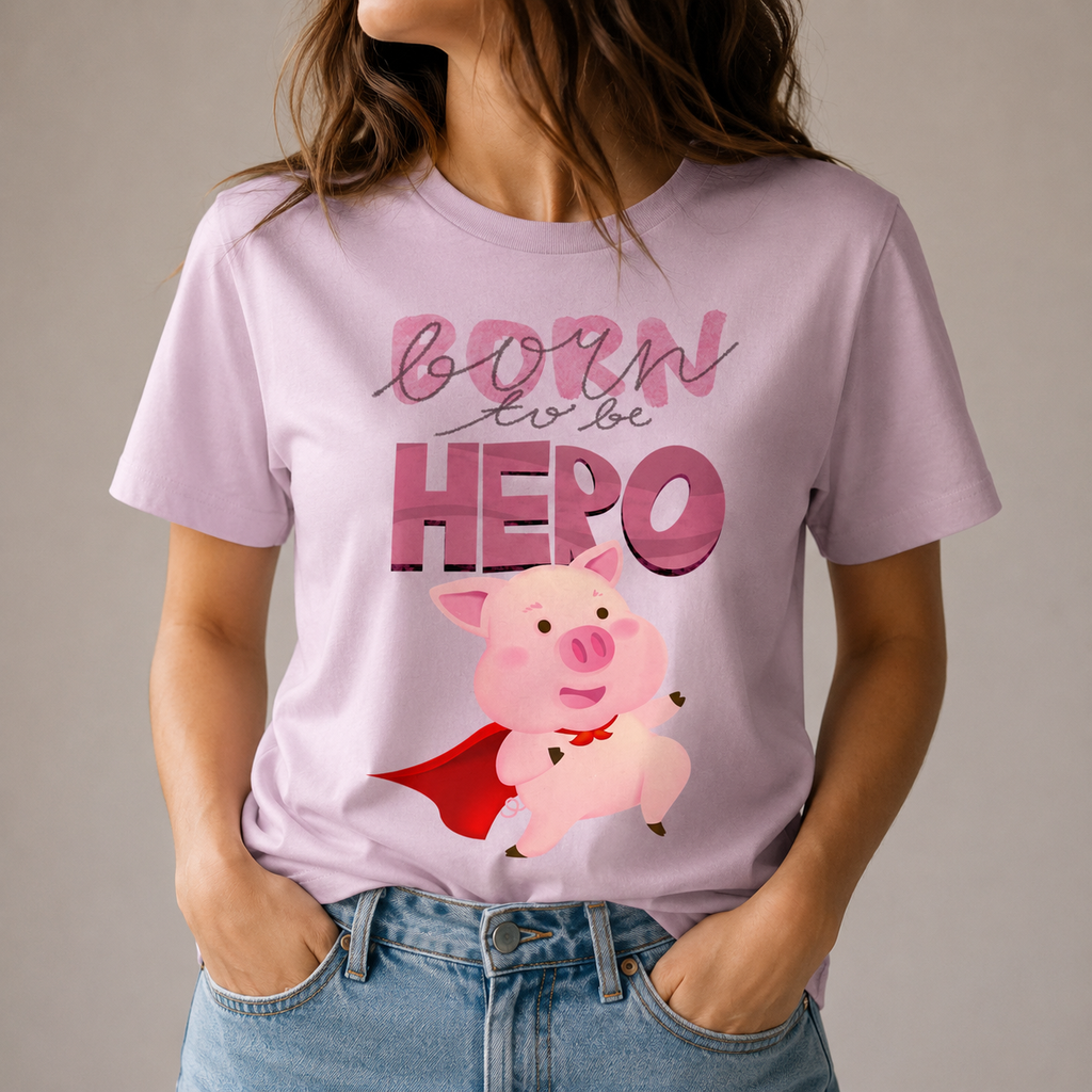 Born to be Hero - Heavy Cotton T-Shirt