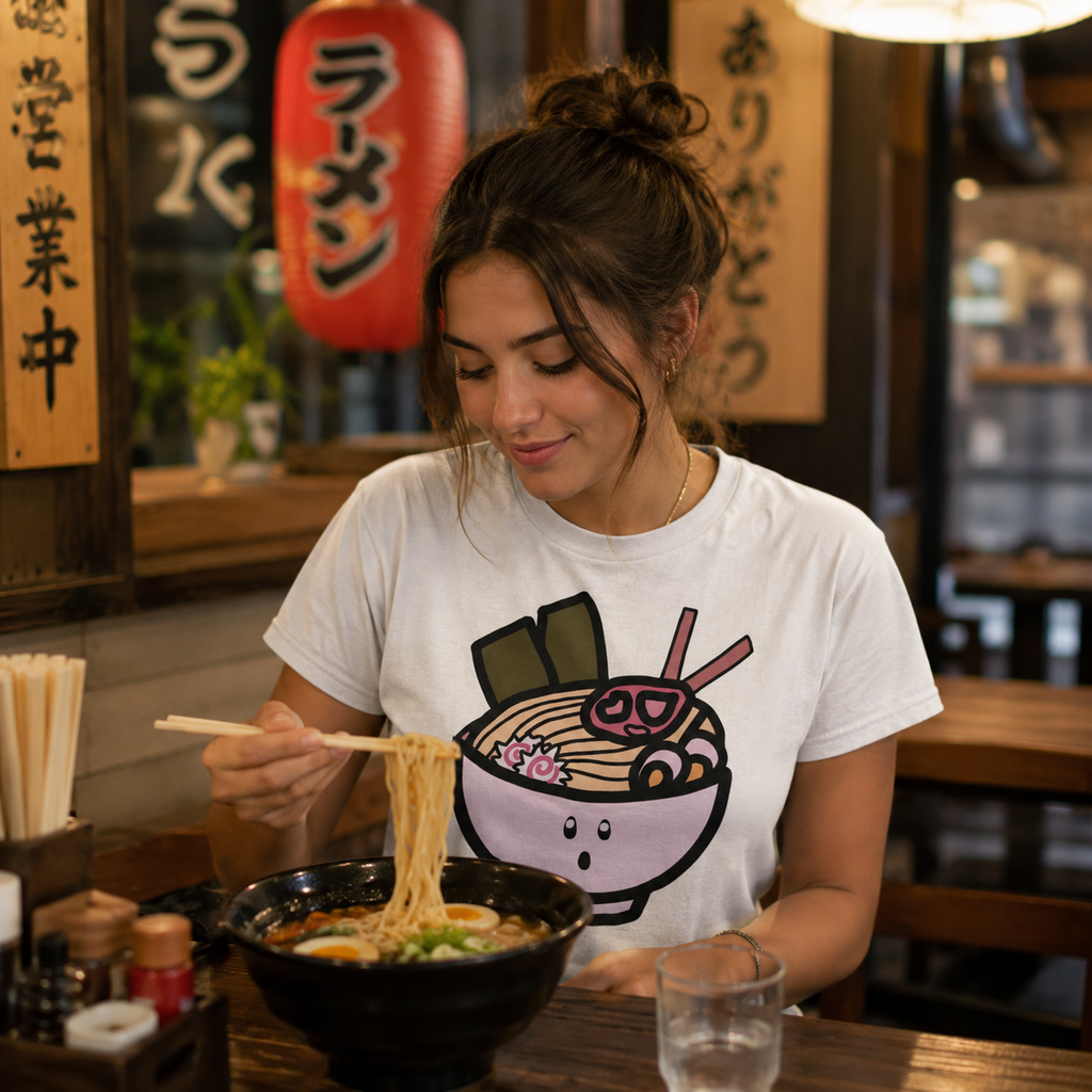 Ramen-tisch verliebt - Heavy Cotton T-Shirt