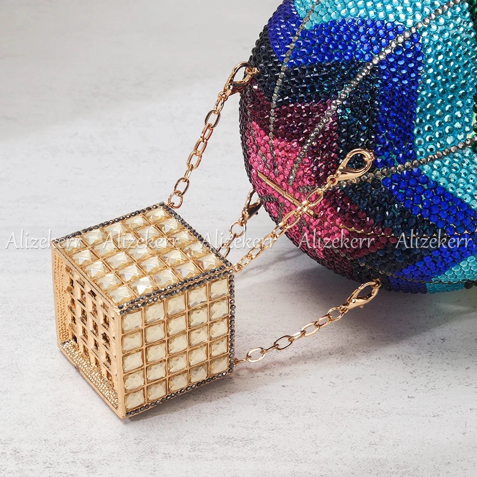 Strass Handtasche Heißluftballon