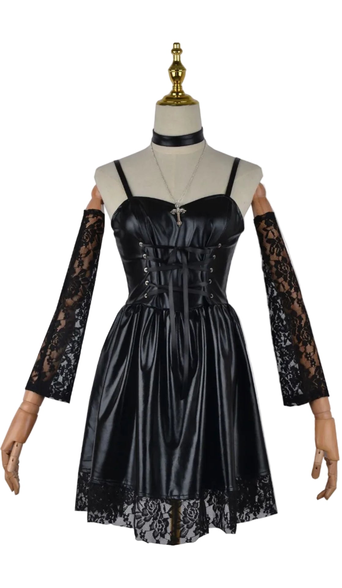 Gothic Idol Cosplay Kostüm mit Perücke