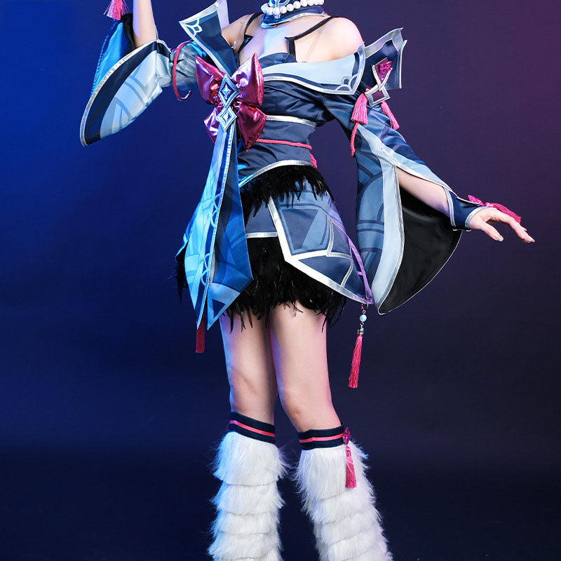 Mondfuchs Priesterin Cosplay Kostüm