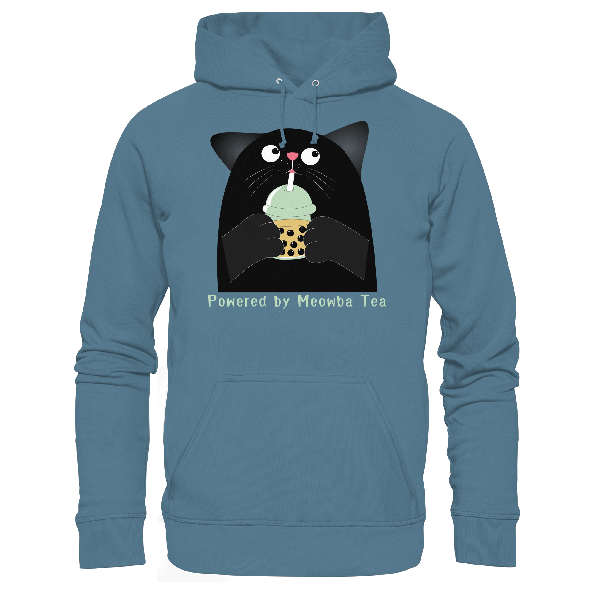 Powered by Meowba Tea - Basic Unisex Hoodie