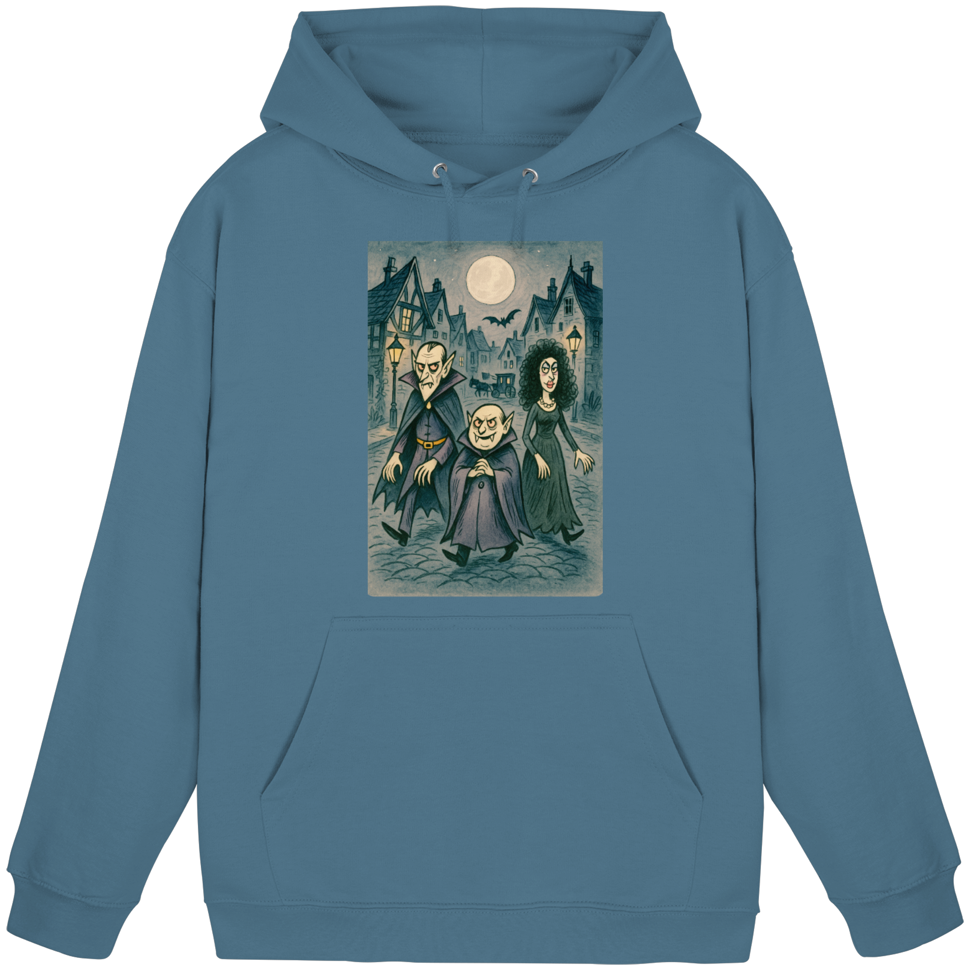 Mondschein in der Monstergasse - Basic Unisex Hoodie