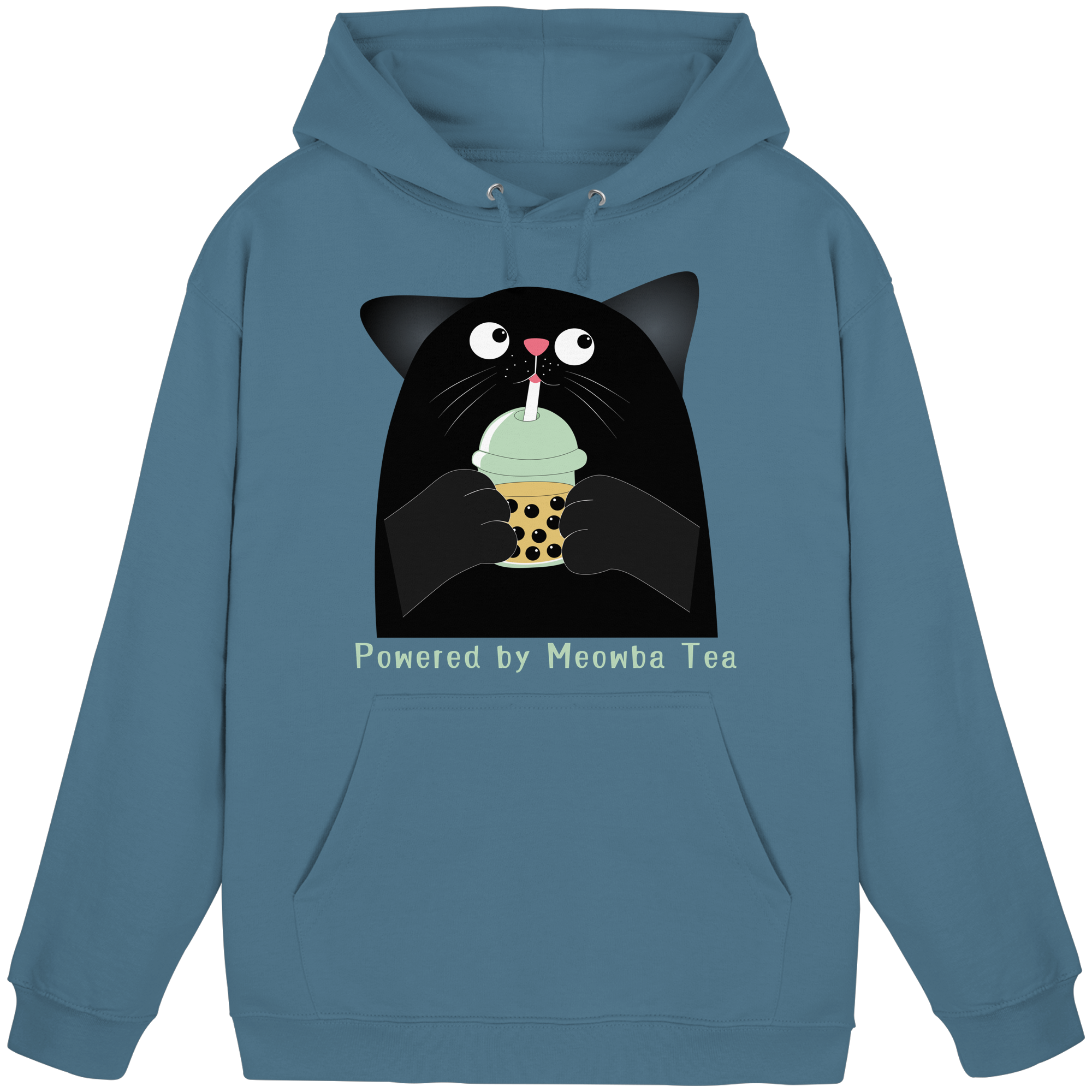 Powered by Meowba Tea - Basic Unisex Hoodie