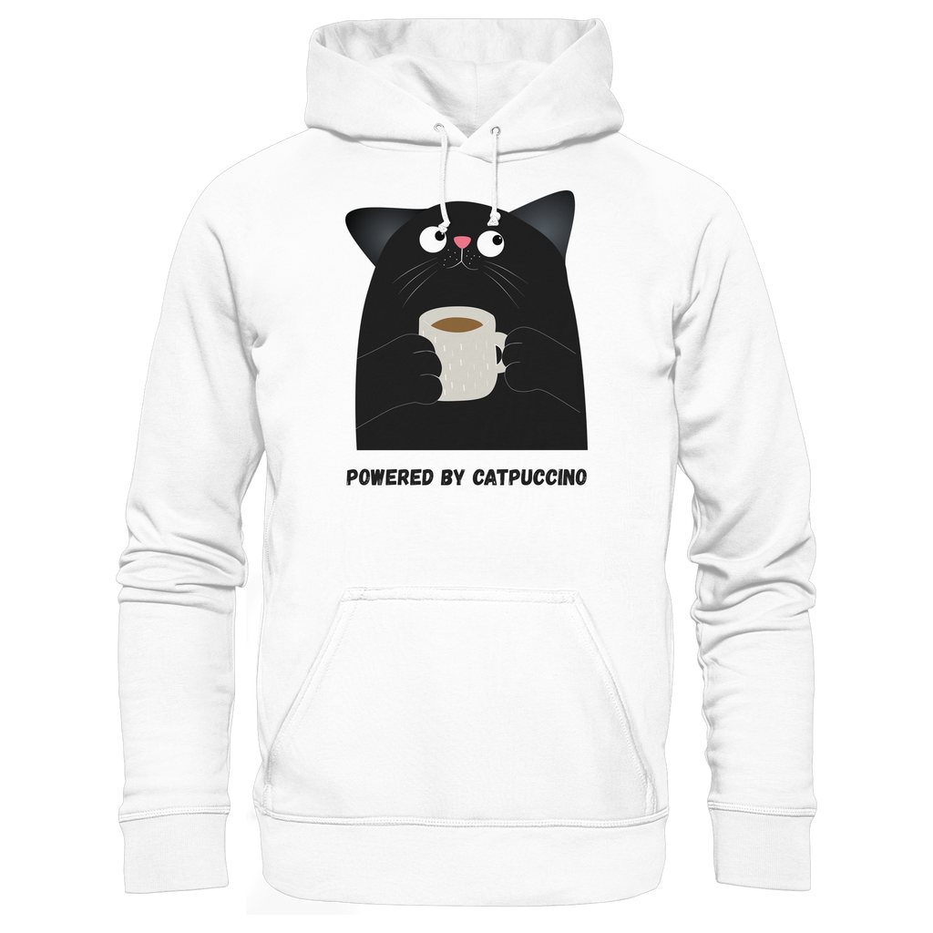 Powered by Catpuccino - Basic Unisex Hoodie