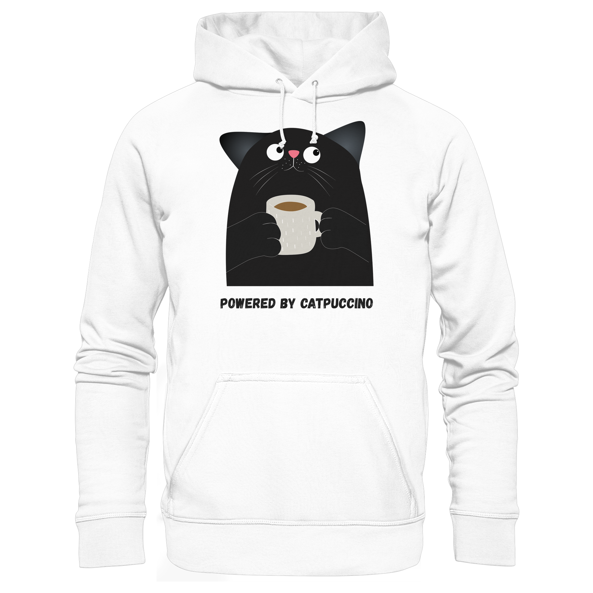 Powered by Catpuccino - Basic Unisex Hoodie