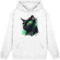 Schwarze Katze im Aquarellstil - Basic Unisex Hoodie