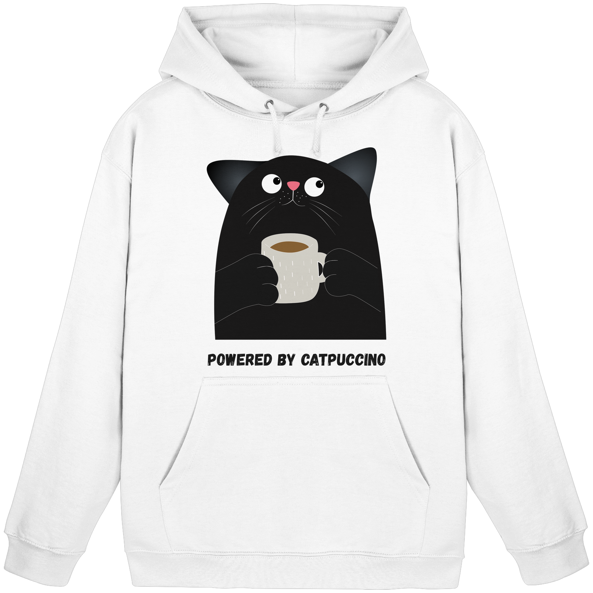 Powered by Catpuccino - Basic Unisex Hoodie