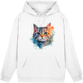 Getigerte Katze im Aquarellstil - Basic Unisex Hoodie