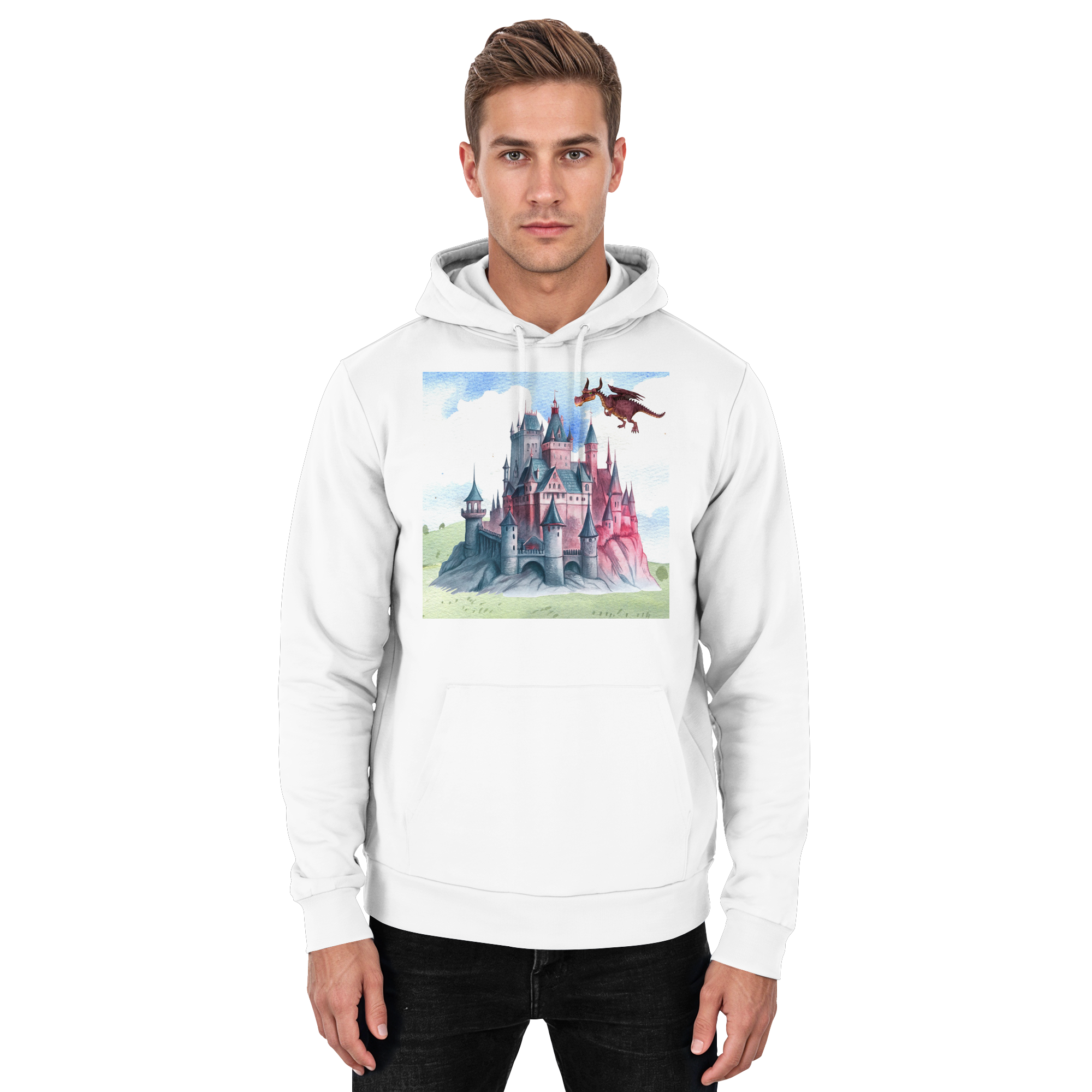 Das Schloss der Drachen - Basic Unisex Hoodie