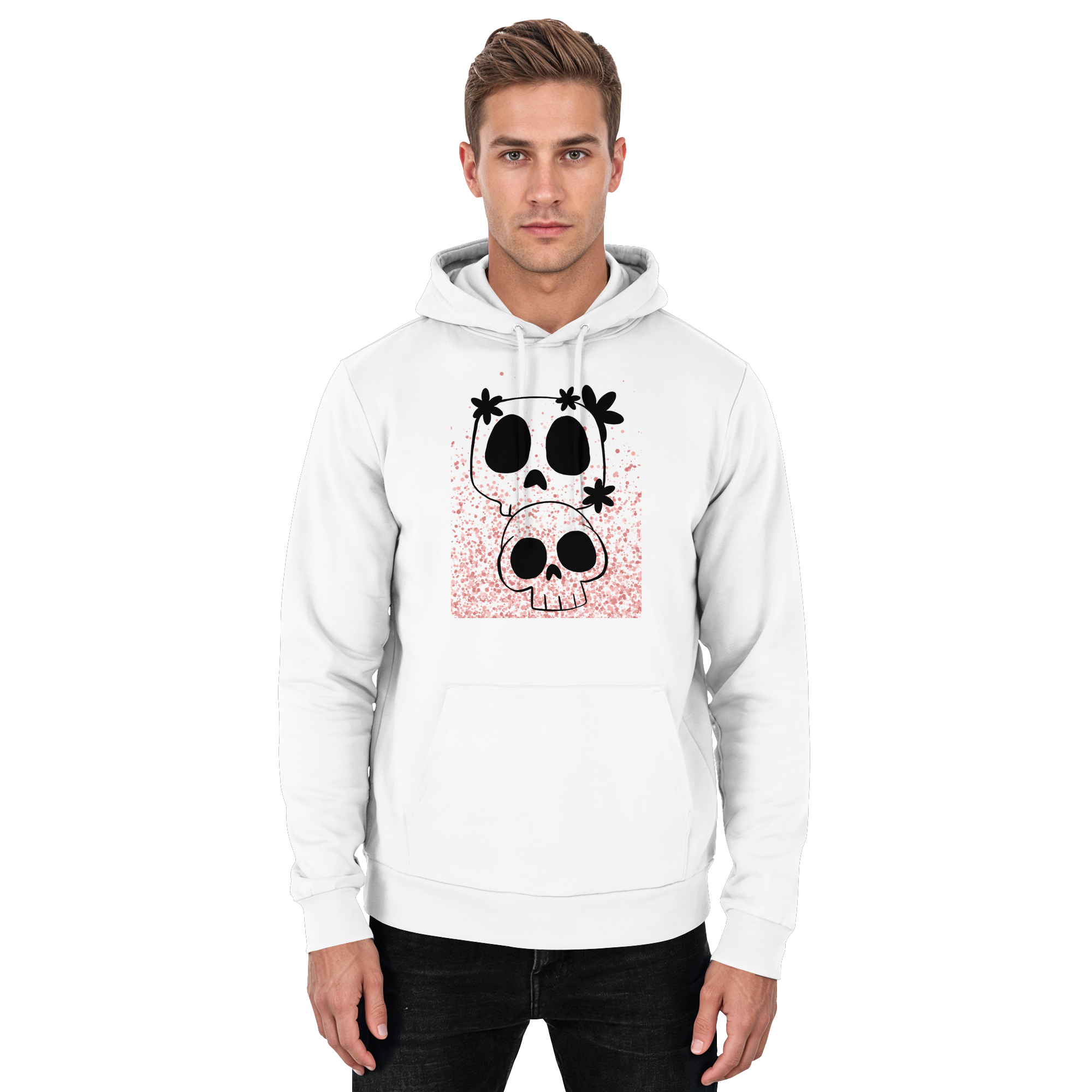Flower Skull - Basic Unisex Hoodie