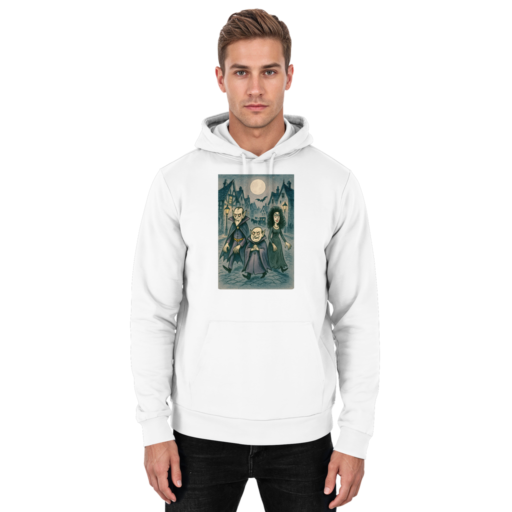 Mondschein in der Monstergasse - Basic Unisex Hoodie