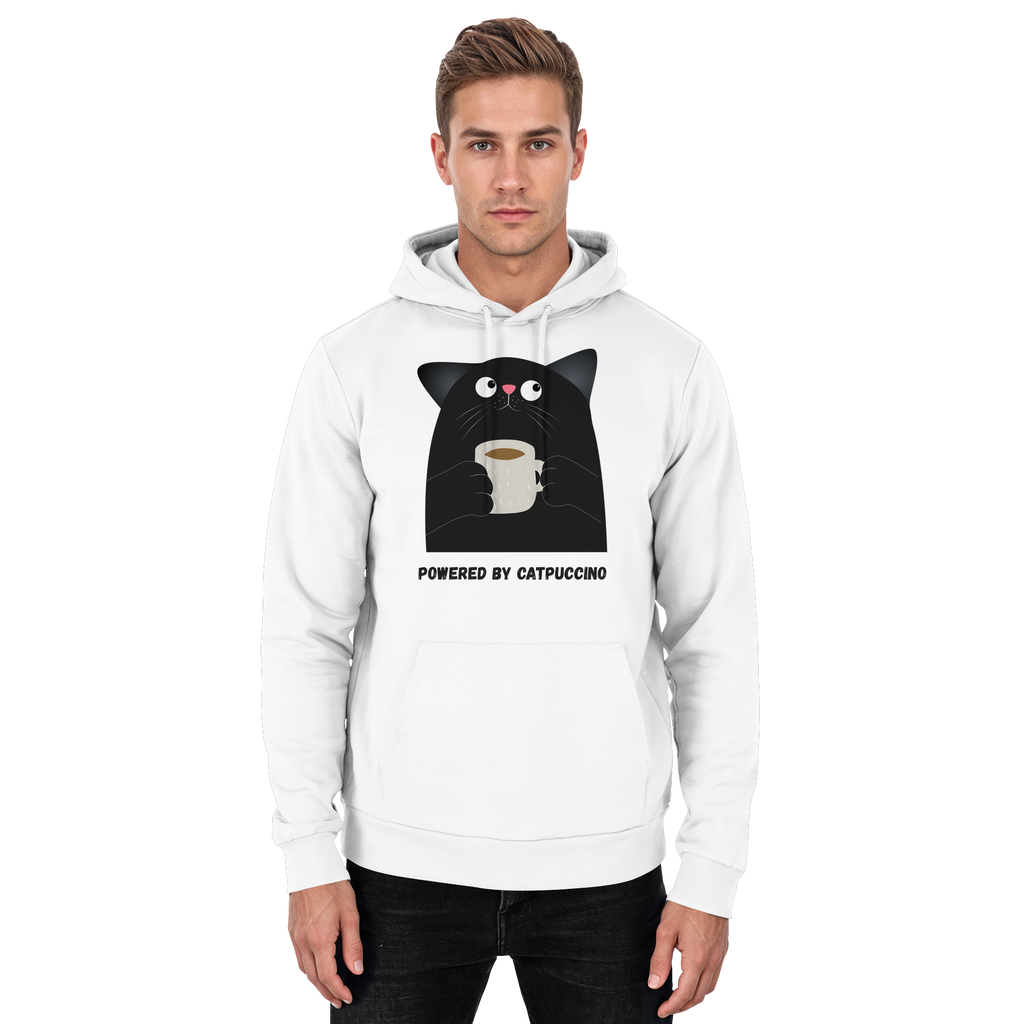 Powered by Catpuccino - Basic Unisex Hoodie