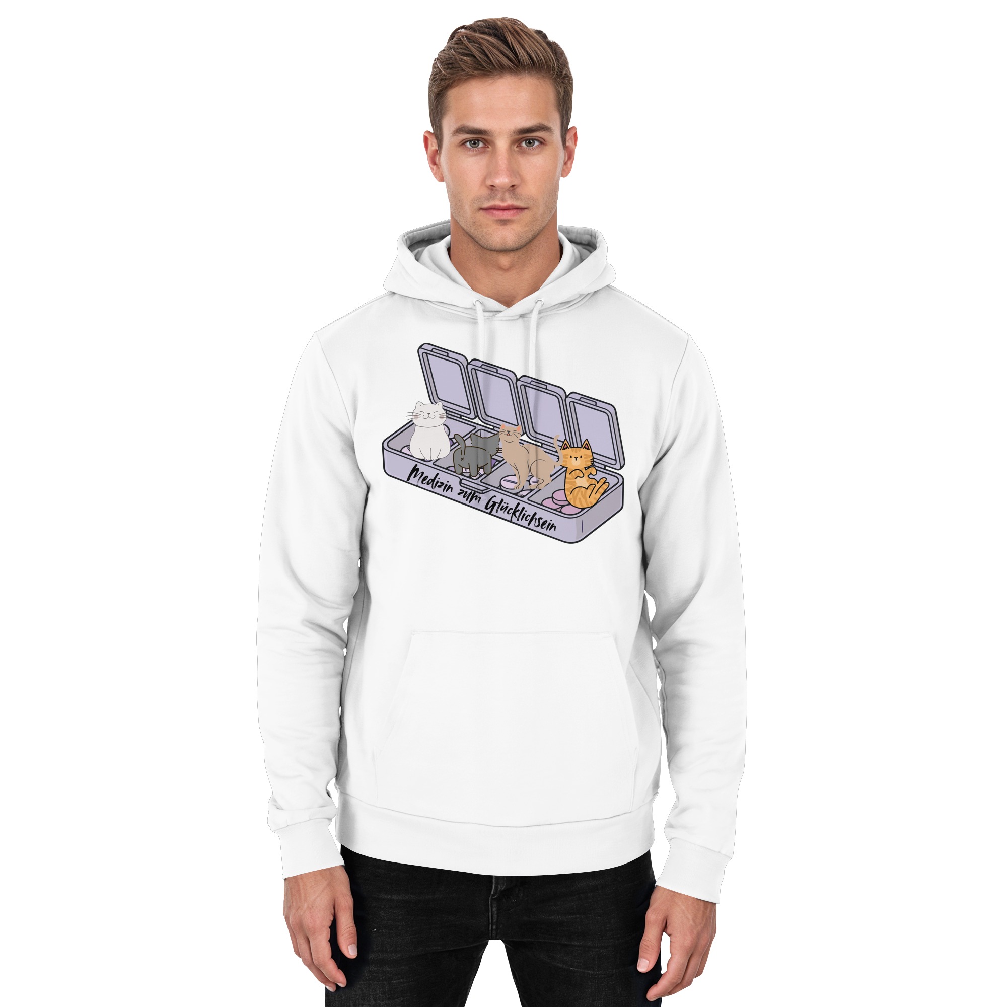 Medizin zum Glücklichsein - Basic Unisex Hoodie