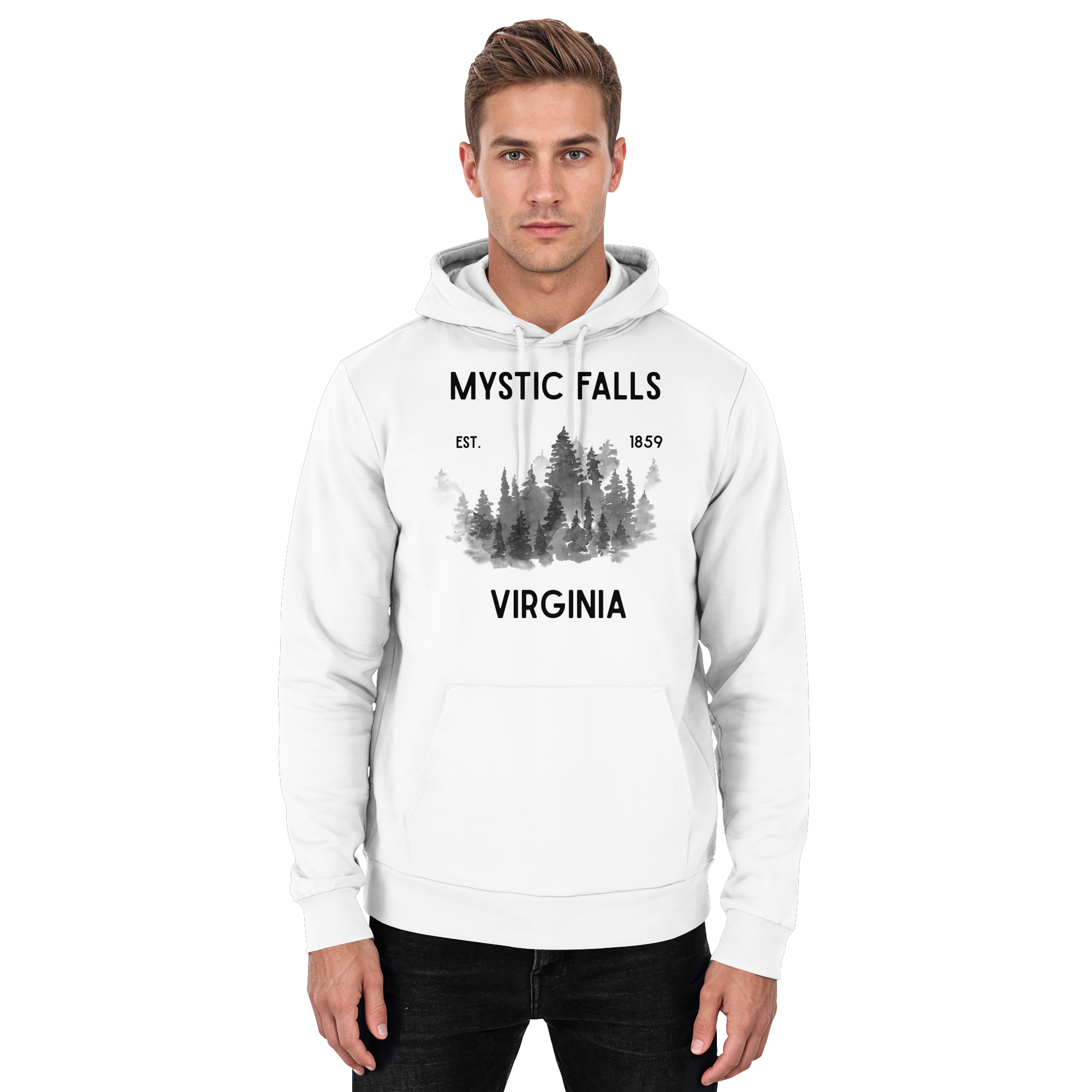 Ein ganz normaler Abend in Mystic Falls - Basic Unisex Hoodie