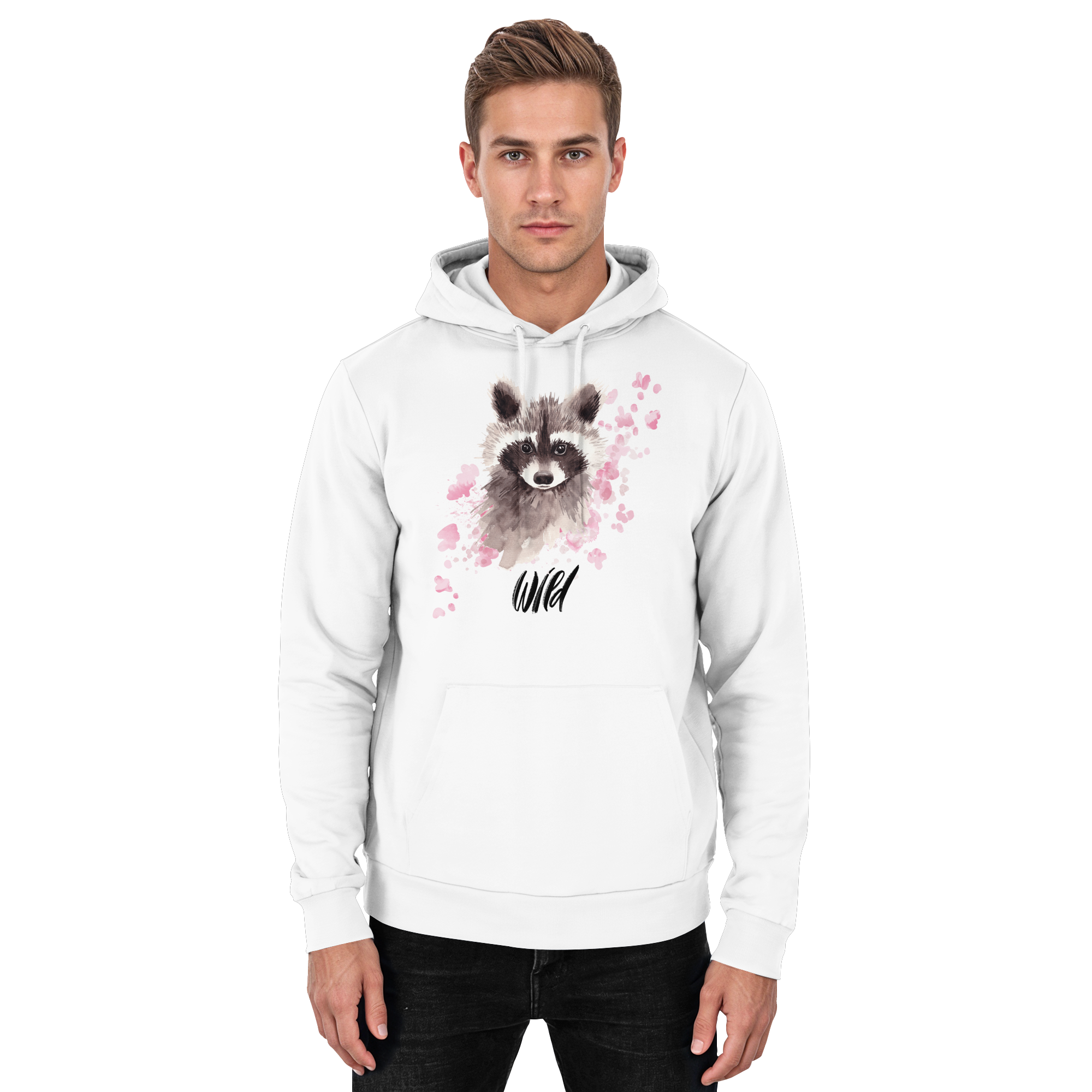 Aquarell Waschbär - Basic Unisex Hoodie