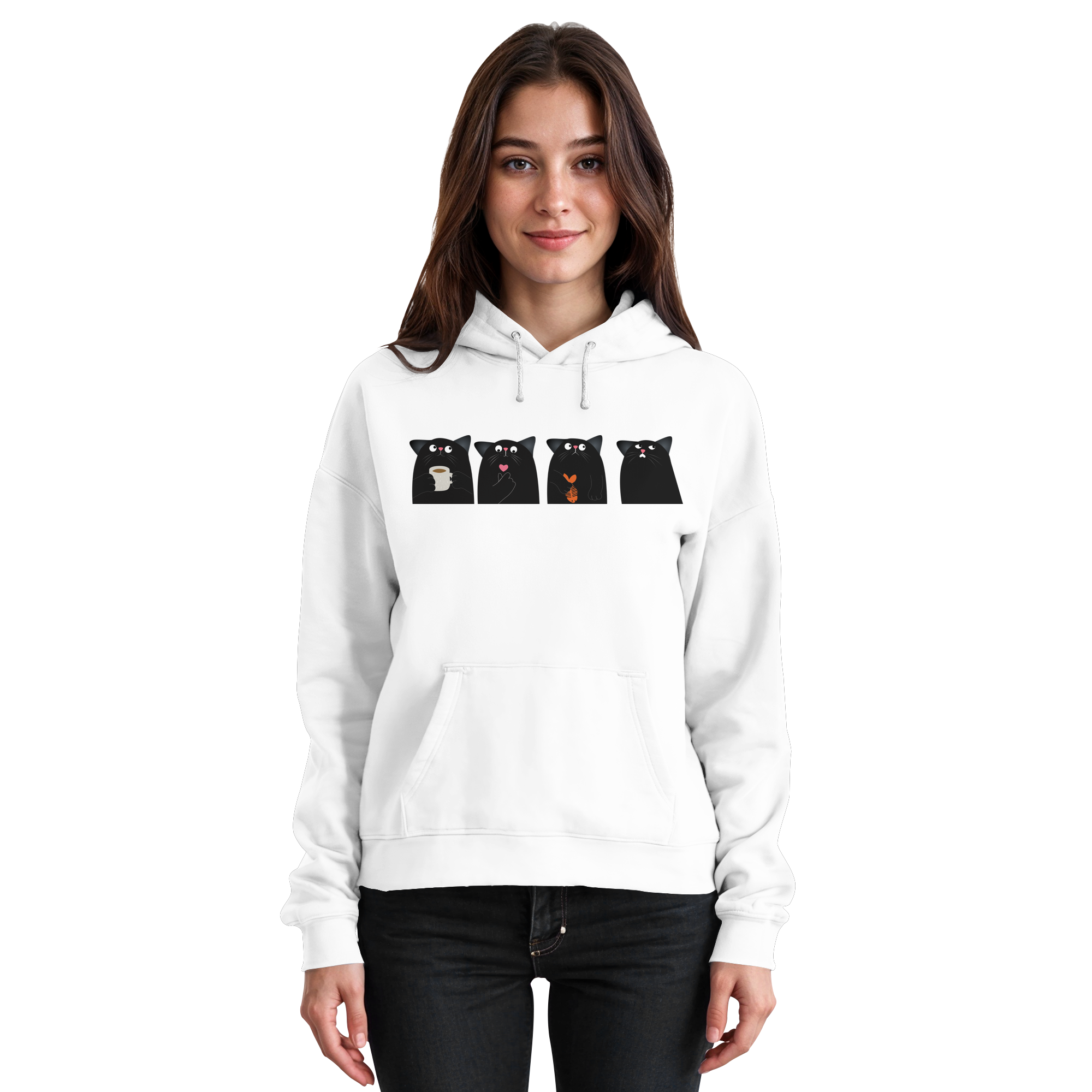 Der Rat der schwarzen Katzen - Basic Unisex Hoodie