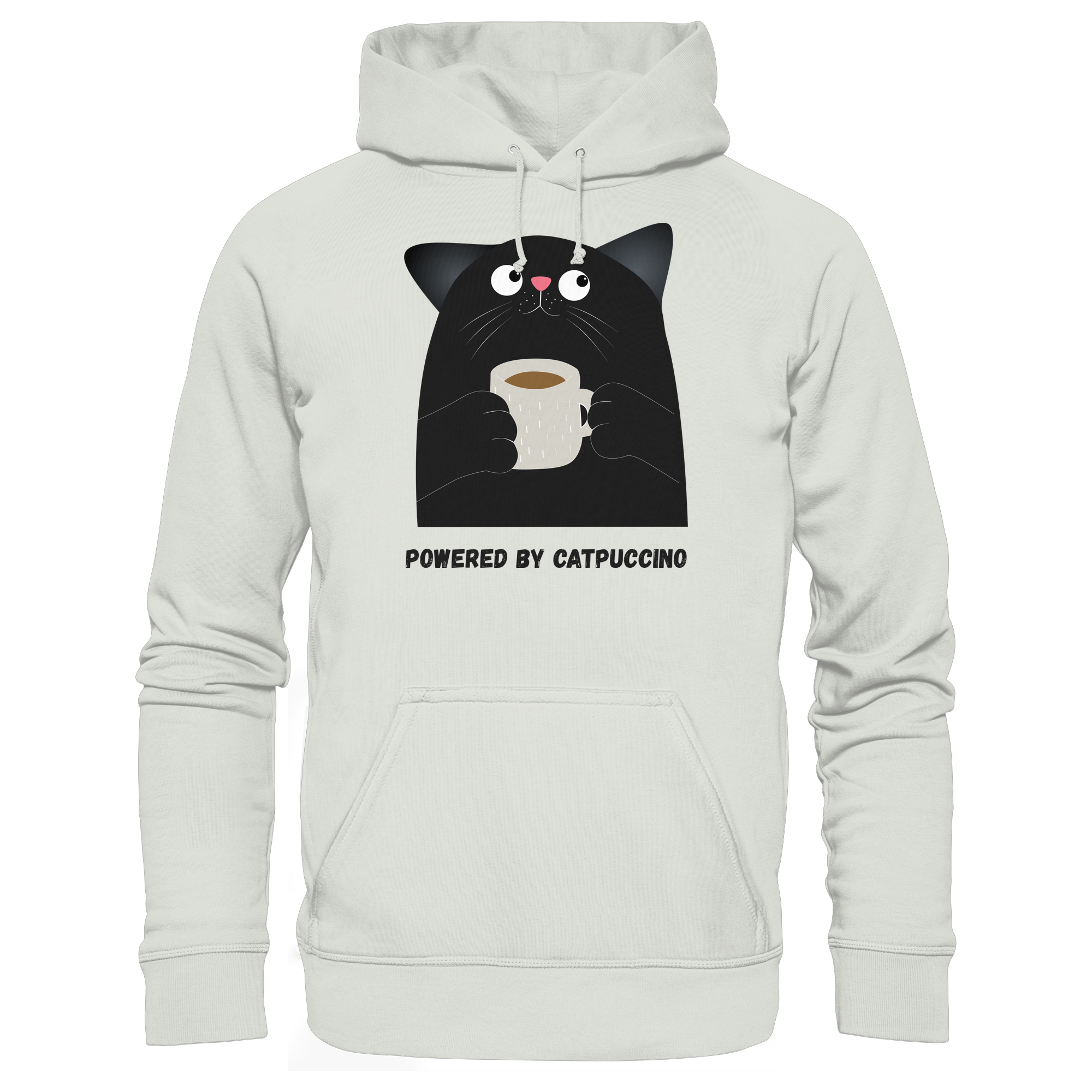 Powered by Catpuccino - Basic Unisex Hoodie