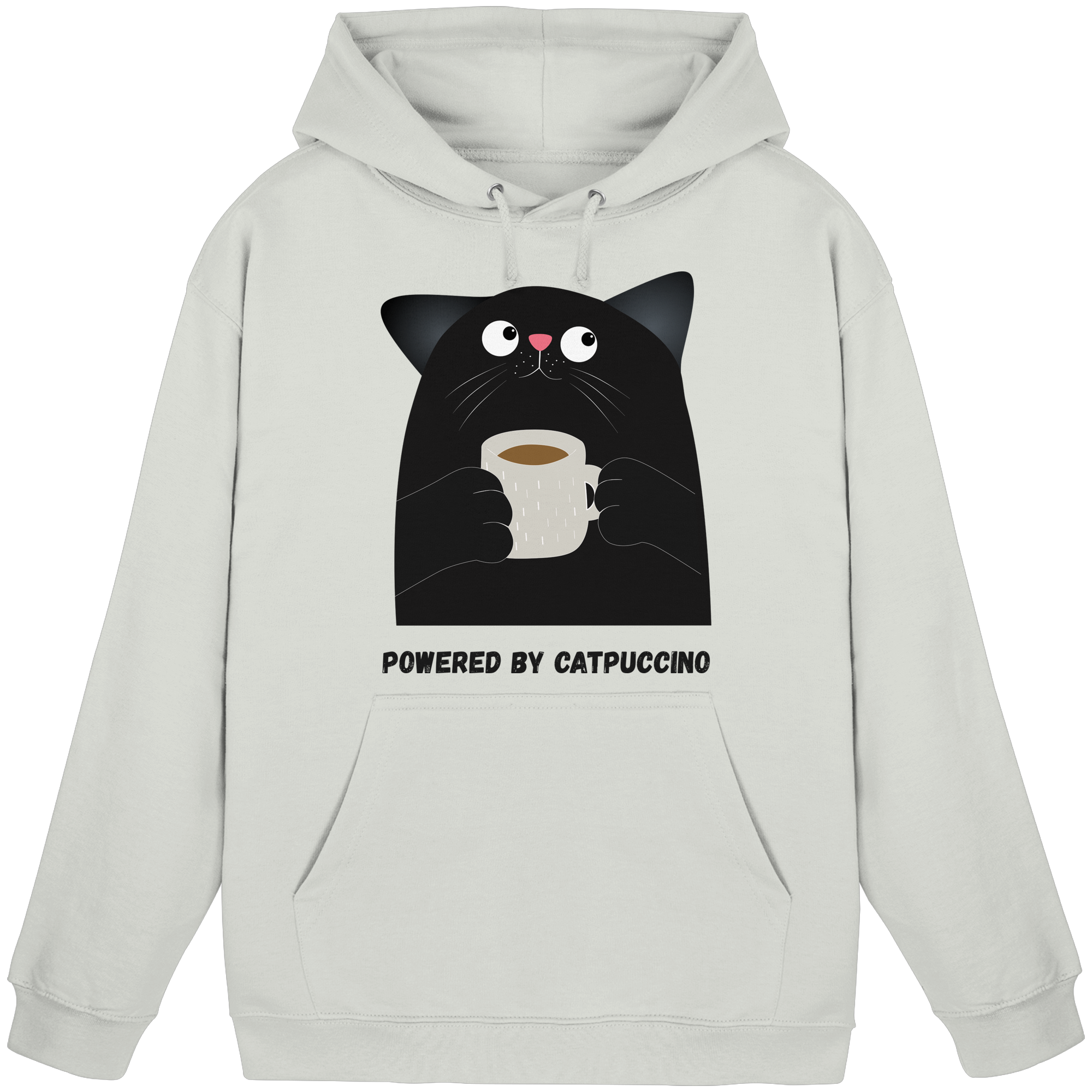 Powered by Catpuccino - Basic Unisex Hoodie