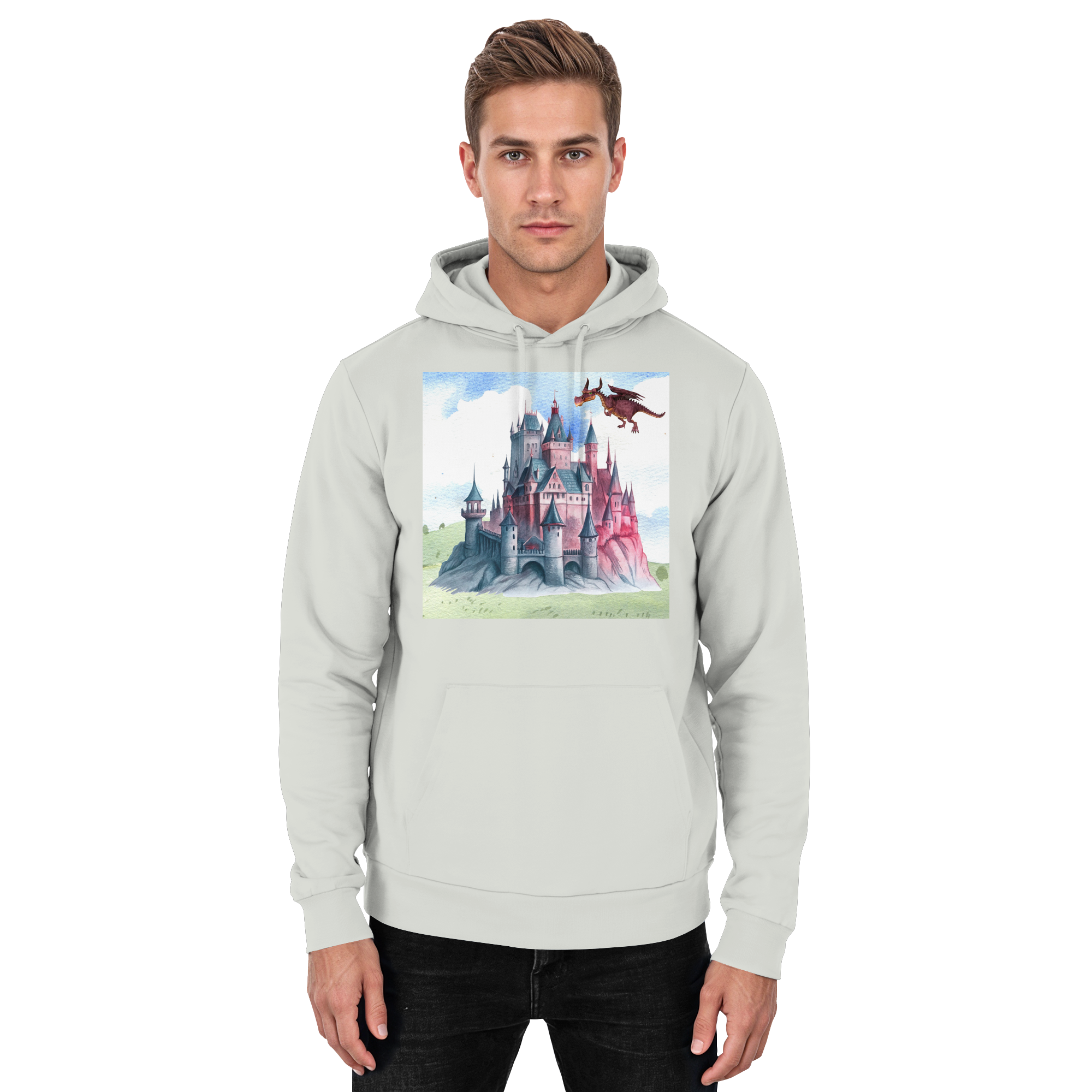 Das Schloss der Drachen - Basic Unisex Hoodie