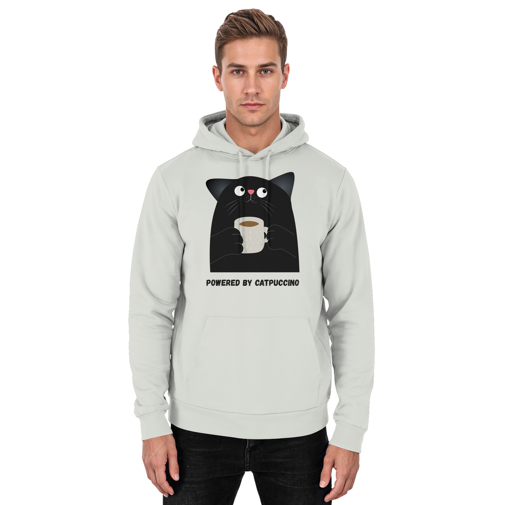 Powered by Catpuccino - Basic Unisex Hoodie