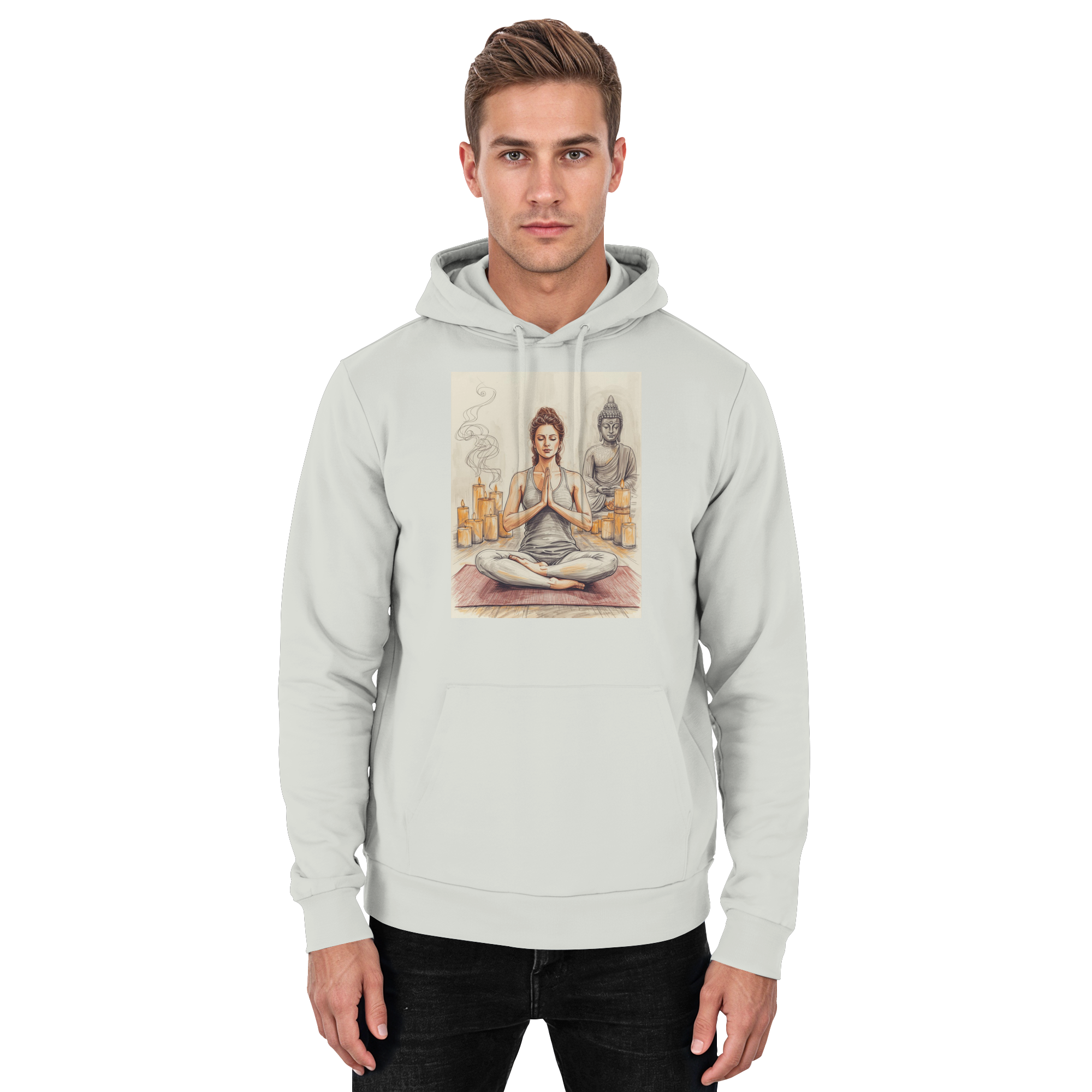 Breathe. Balance. Be. - Basic Unisex Hoodie