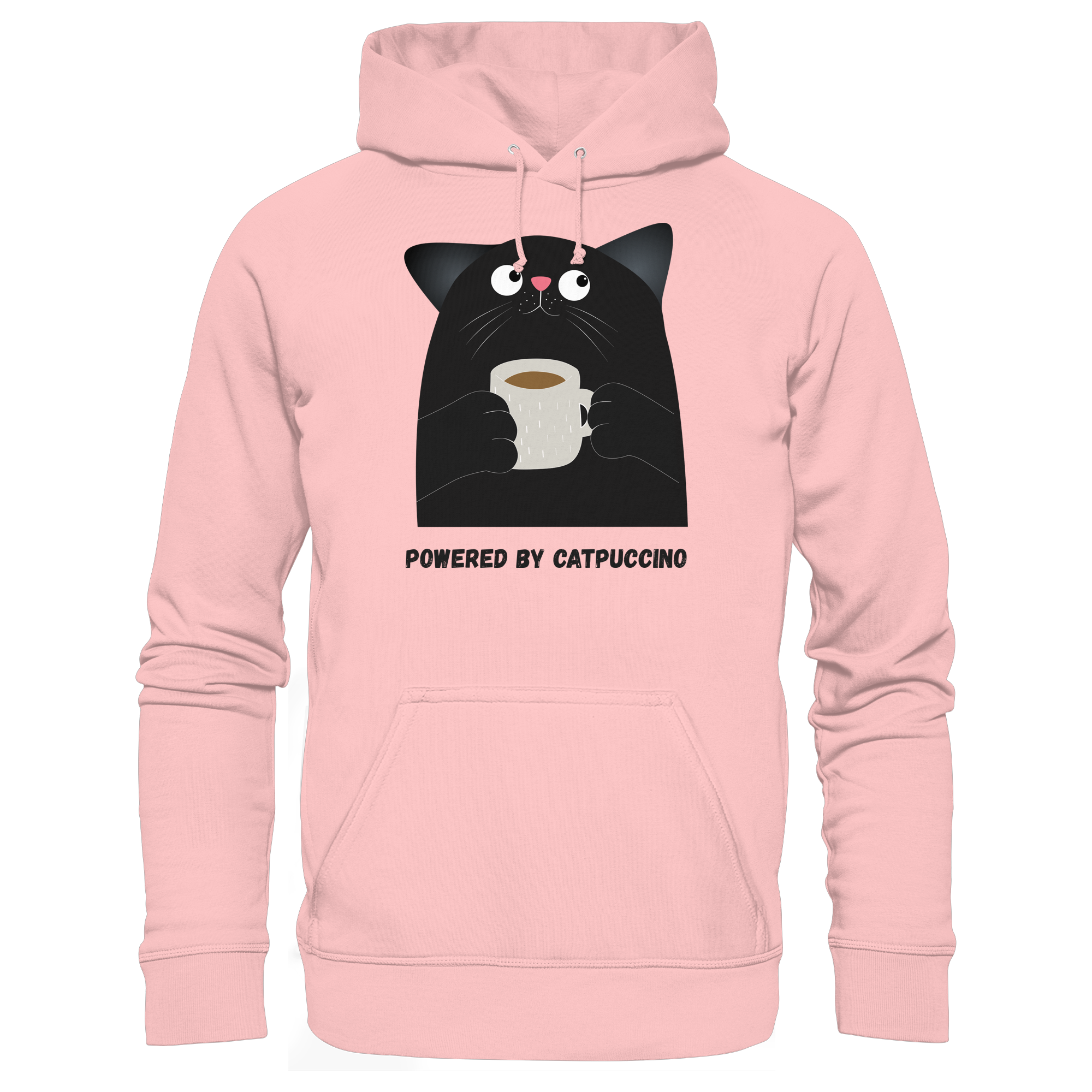 Powered by Catpuccino - Basic Unisex Hoodie