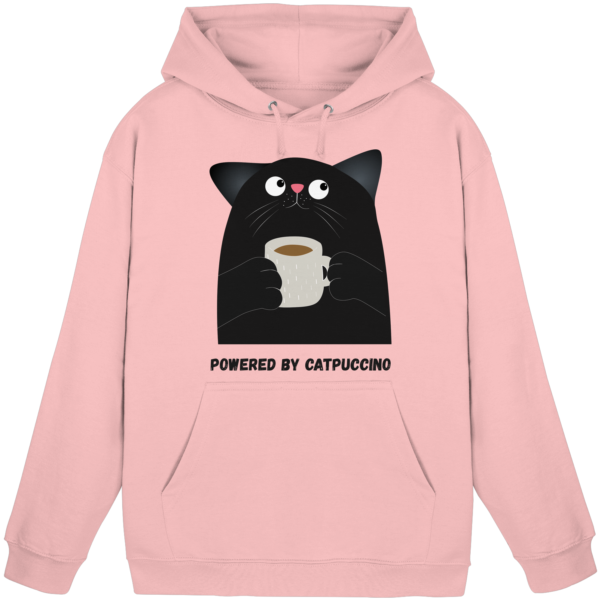 Powered by Catpuccino - Basic Unisex Hoodie