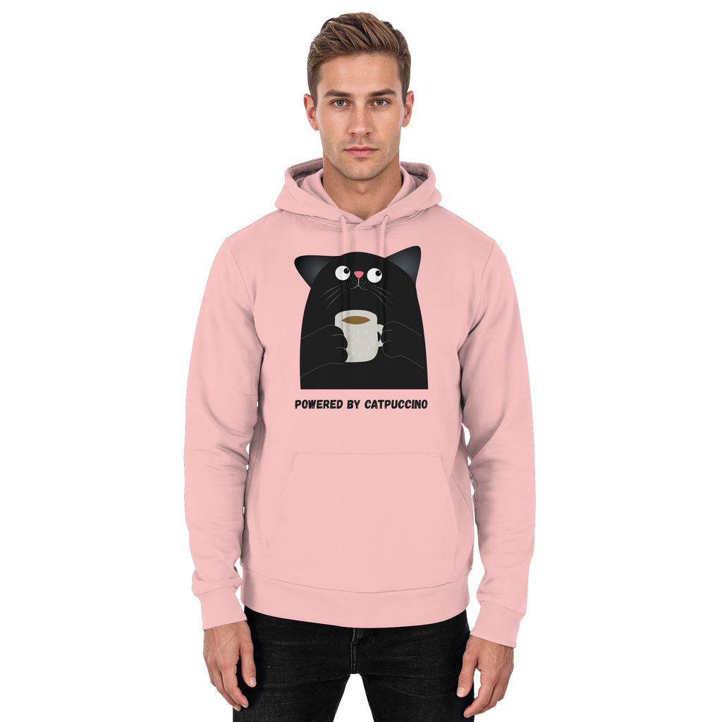 Powered by Catpuccino - Basic Unisex Hoodie