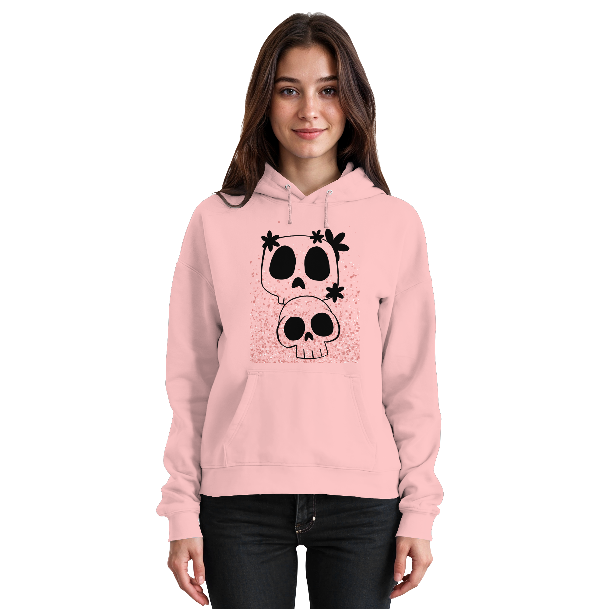 Flower Skull - Basic Unisex Hoodie