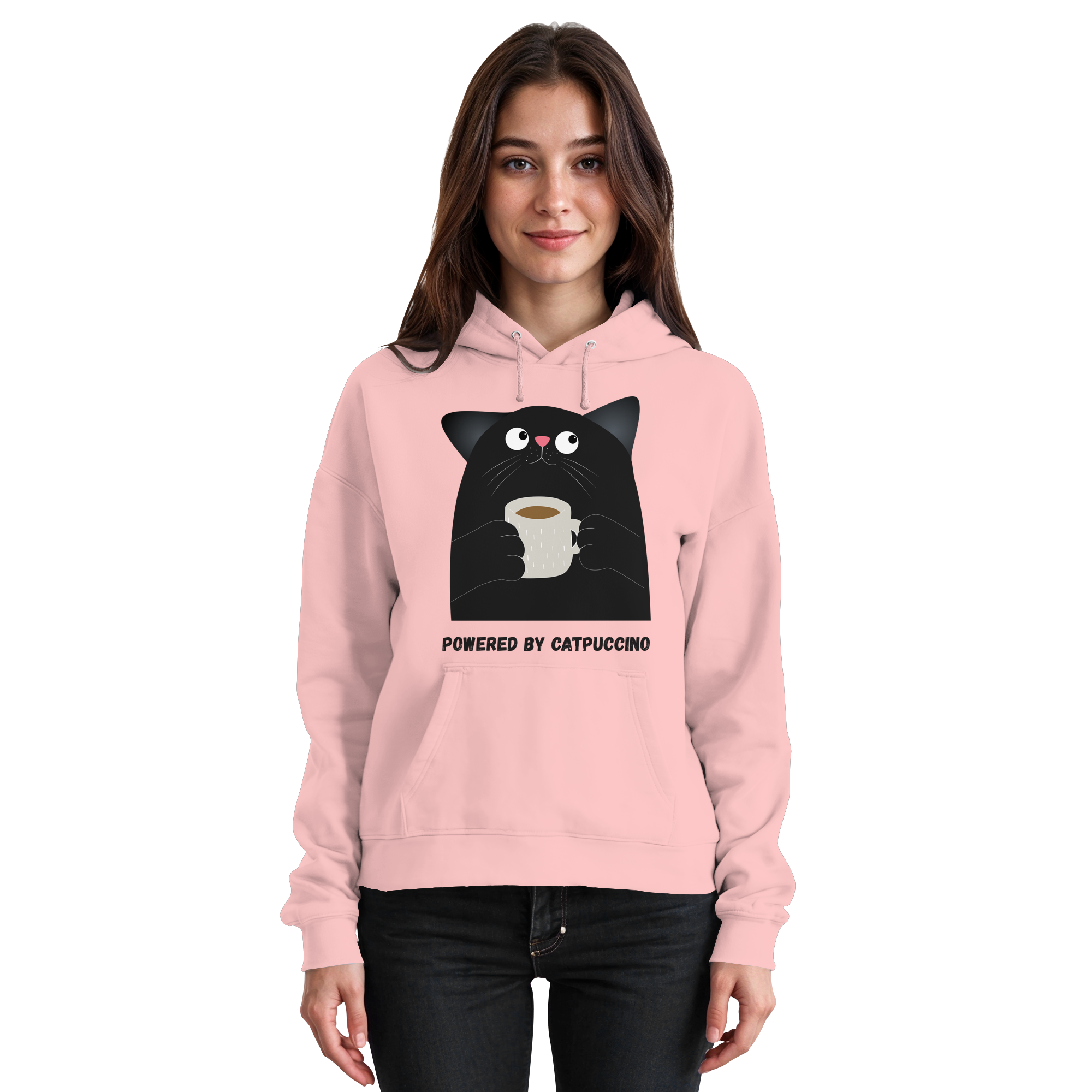 Powered by Catpuccino - Basic Unisex Hoodie