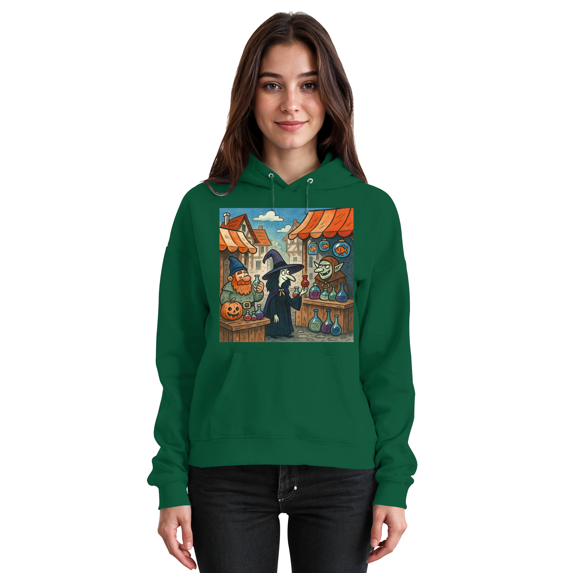 Niedlicher Hexenmarkt - Basic Unisex Hoodie